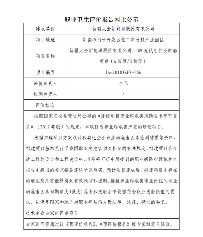 JA-2018(ZP)-066新疆大全新能源股份有限公司年產(chǎn)7萬噸高純硅基材料項目（A階段B階段）職業(yè)病危害預評價.jpg