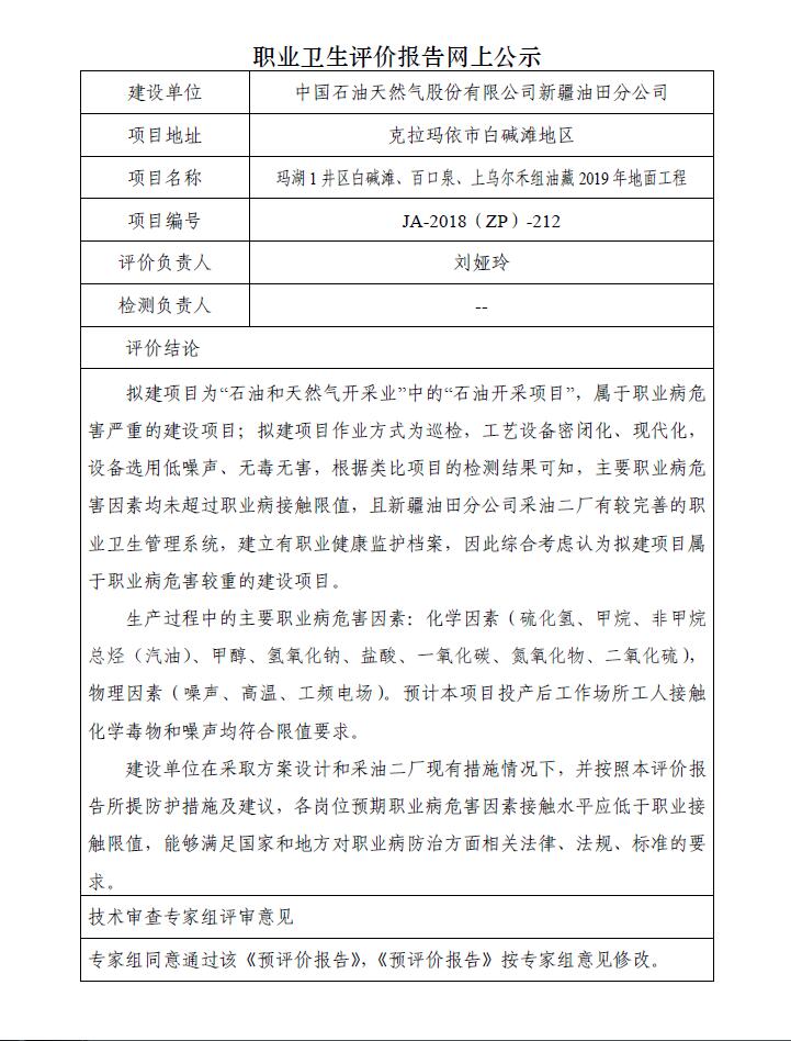 JA-2018(ZP)-212中國(guó)石油新疆油田分公司瑪湖1井區(qū)白堿灘、百口泉、上烏爾禾組油藏2019年地面工程職業(yè)病危害預(yù)評(píng)價(jià).jpg